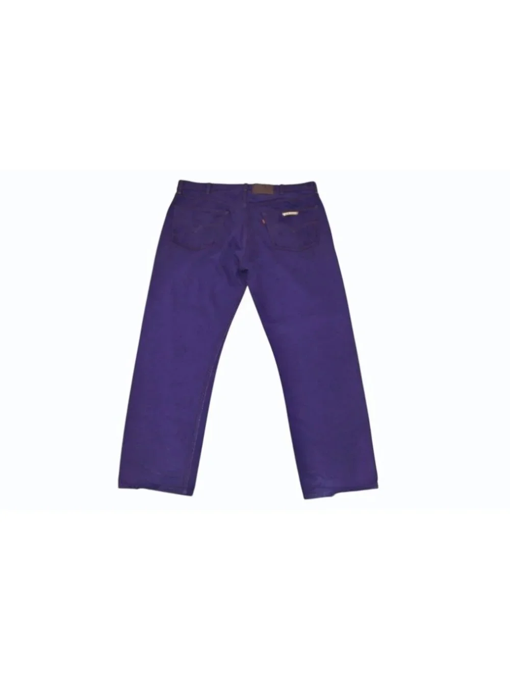 Chrome Hearts Levi's Denim Pants Crossball Purple Cotton 925 Sterling Silver 38
